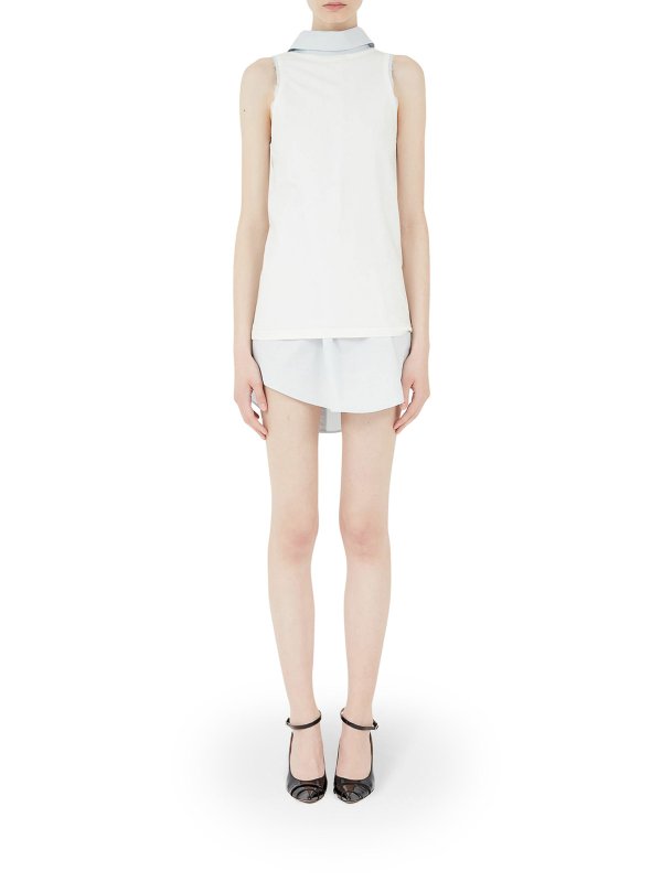 Maison Margiela: Tops y camisetas sin mangas online - Top - Blanco