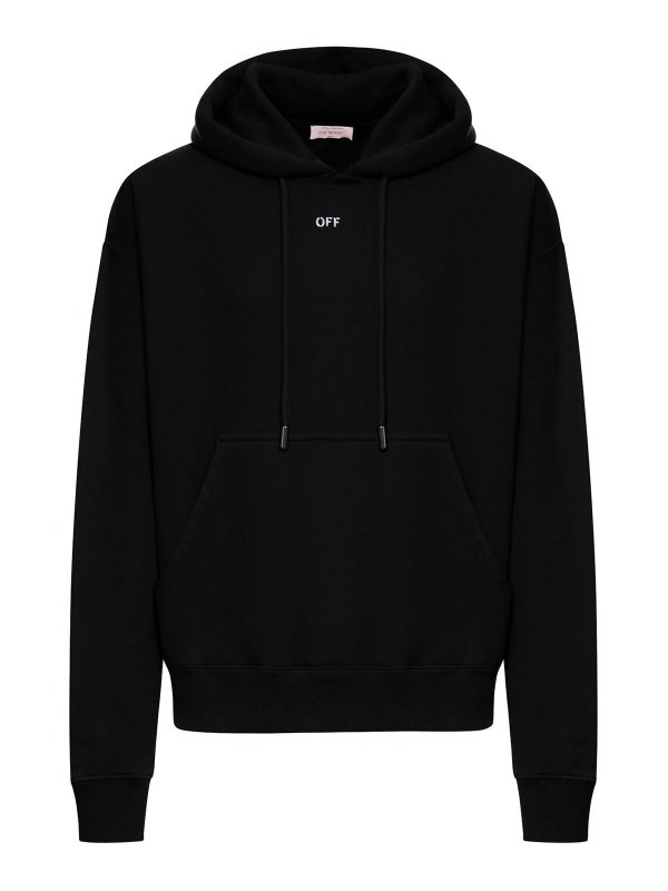 OFF-WHITE: スウェット＆セーター - スウェットシャツ/セーター - 黒