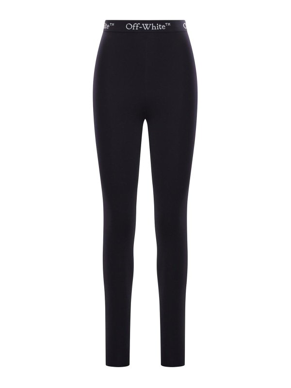 OFF-WHITE: レギンス - レギンス - 黒
