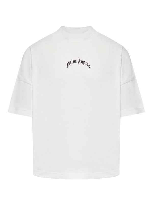 Palm Angels: Camisetas - Camiseta - Blanco