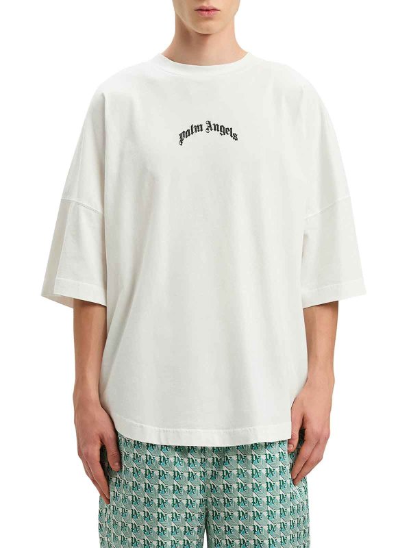 The Best Shops Palm Angels: Camisetas - Camiseta - Blanco