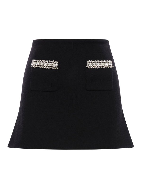 Self Portrait: minigonne - Minigonna Con Decorazioni