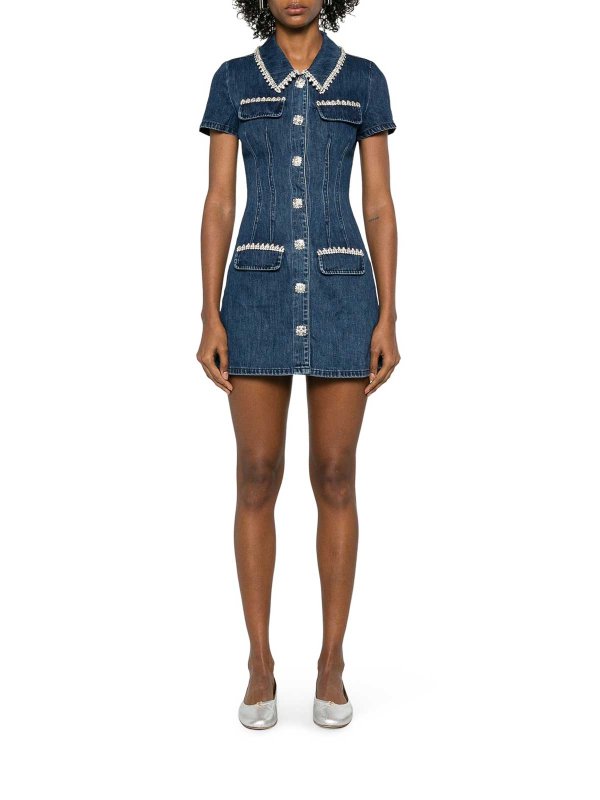 Self Portrait: short dresses online - Short Denim Dress