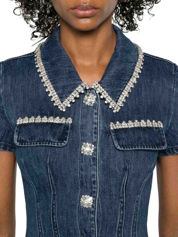 Self Portrait buy online Short Denim Dress