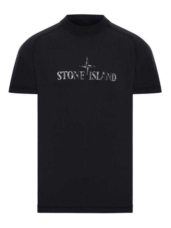 STONE ISLAND: T-shirts - T-Shirt - Noir