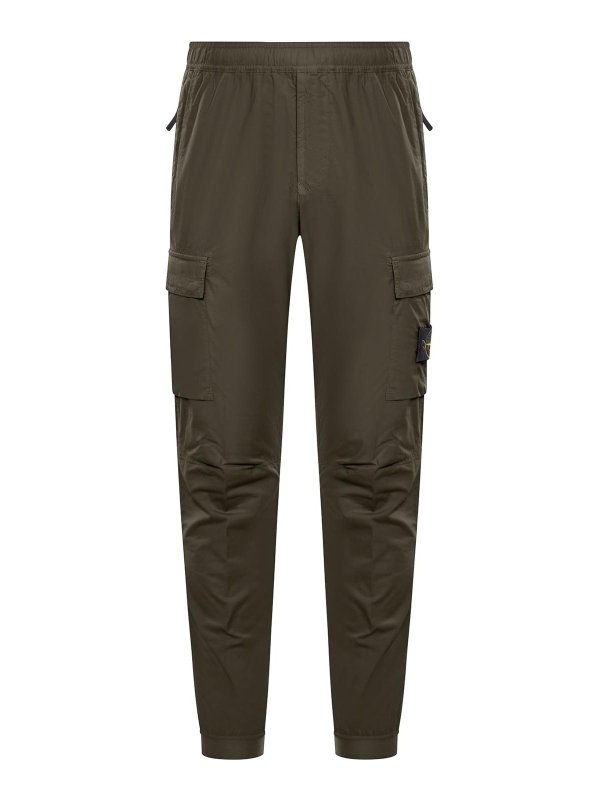 STONE ISLAND: スウェットパンツ - トラックスーツ ボトムス - 緑