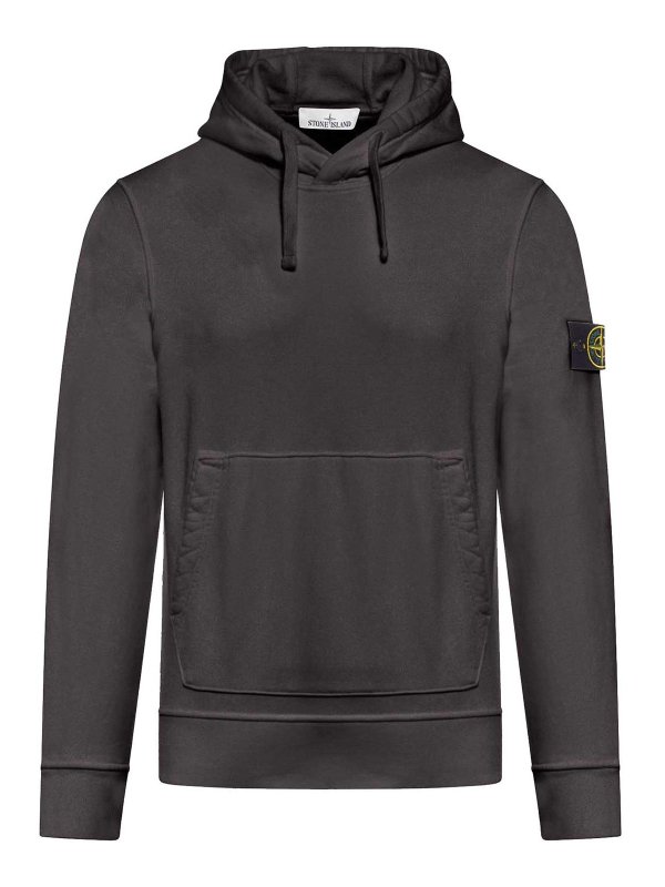 STONE ISLAND: Felpe e maglie - Felpa Con Cappuccio Con Applicazione Bussola