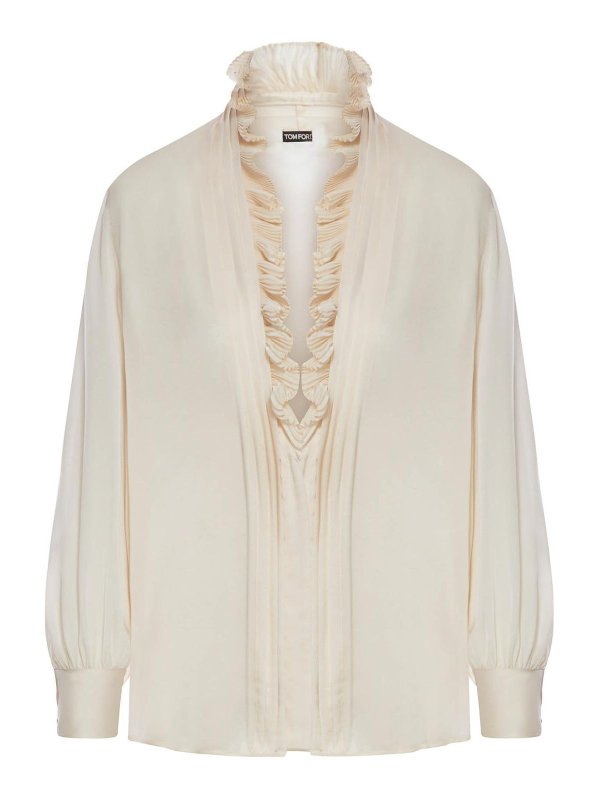 TOM FORD: bluse - Charmeuse Silk Blouse
