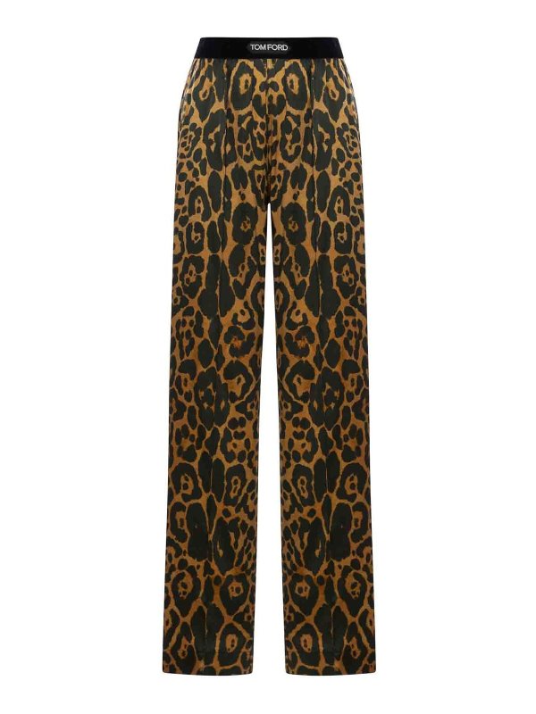 TOM FORD: Trousers Shorts - Printed Silk Trousers