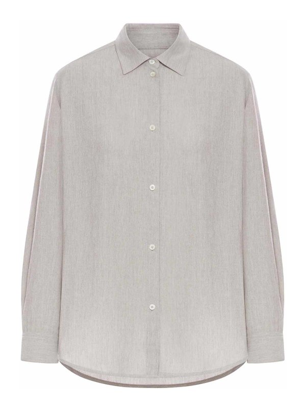 TOTEME: Camisas - Camisa - Gris