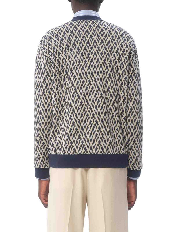 クルーネック - ブルー shop online: VALENTINO GARAVANI