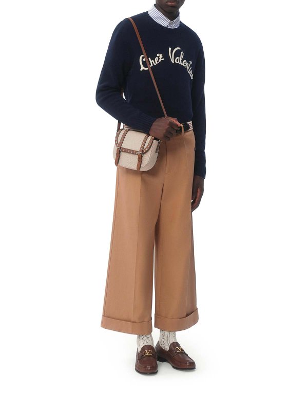 VALENTINO GARAVANI: Pull col rond online - Pull Col Rond - Bleu