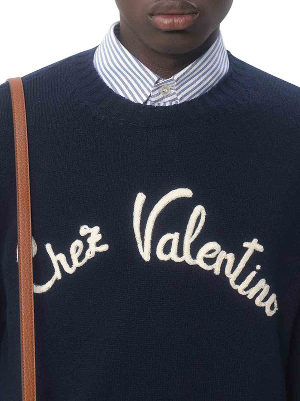 The Best Shops VALENTINO GARAVANI: Pull Col Rond - Bleu