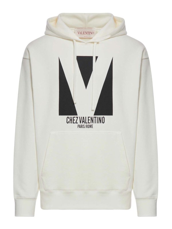 VALENTINO GARAVANI: Sudaderas y suéteres - Sudadera - Blanco