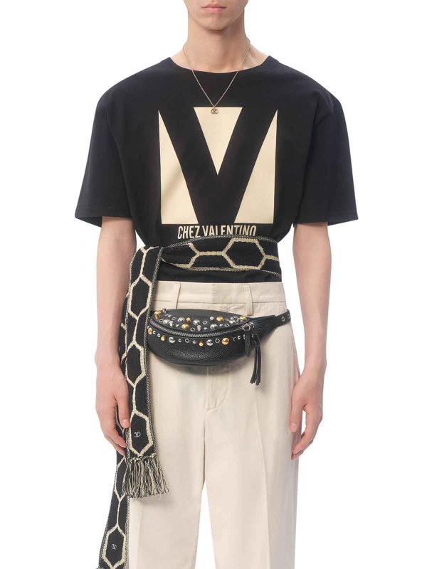 The Best Shops VALENTINO GARAVANI: t-shirts - Chez Valentino Print Cotton T-Shirt