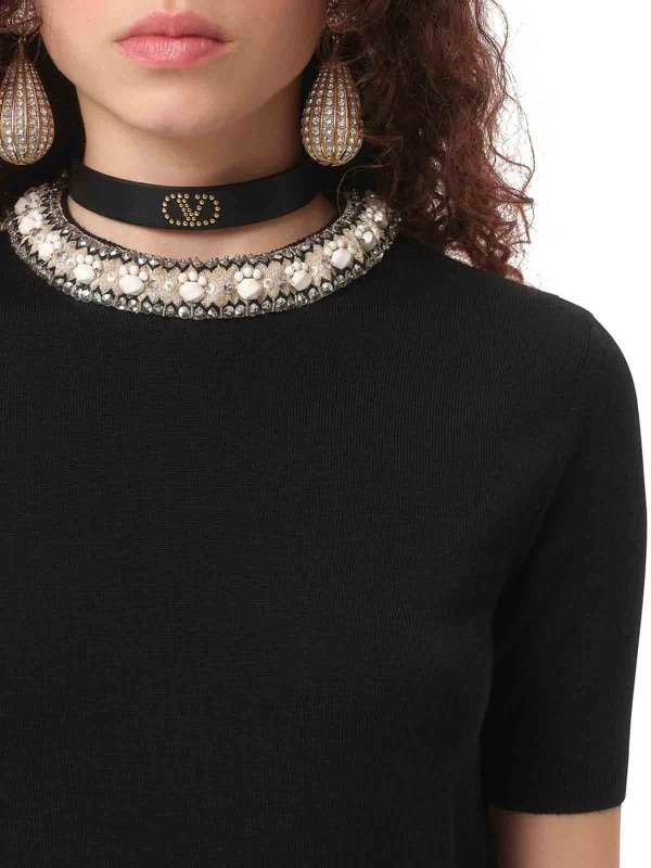 The Best Shops VALENTINO GARAVANI: クルーネック - 黒