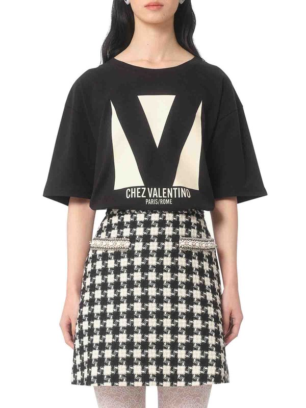 The Best Shops VALENTINO GARAVANI: T-shirts - T-Shirt - Noir