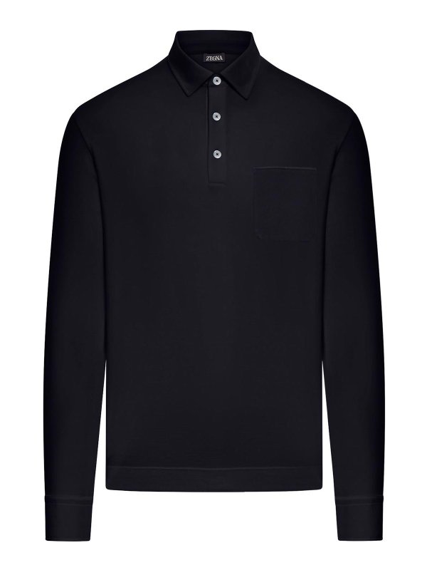 ZEGNA: ポロシャツ - ポロシャツ - ブルー