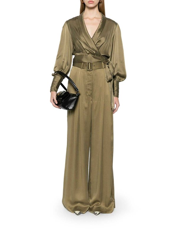 ZIMMERMANN: pantaloni casual online - Pantaloni a gamba larga in seta