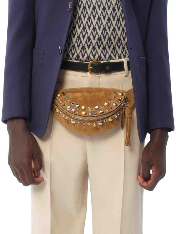 VALENTINO GARAVANI: Sacs banane online - Sac Banane - Couleur Chair