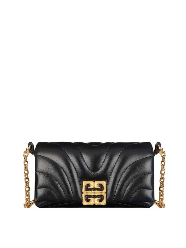 GIVENCHY: wallets & purses - 4G Liquid Chain Wallet In Quilted Leather