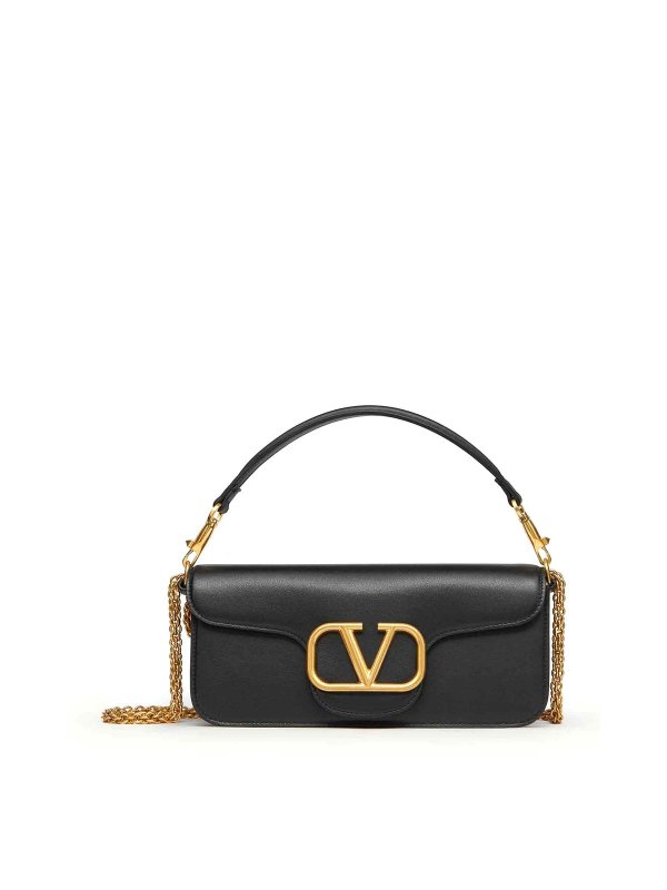 VALENTINO GARAVANI: shoulder bags - Loc Shoulder Bag In Calfskin