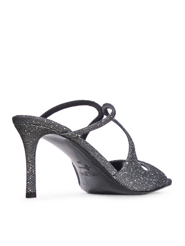 The Best Shops JIMMY CHOO: sandals - Anise 75Mm Sandals With Glitter