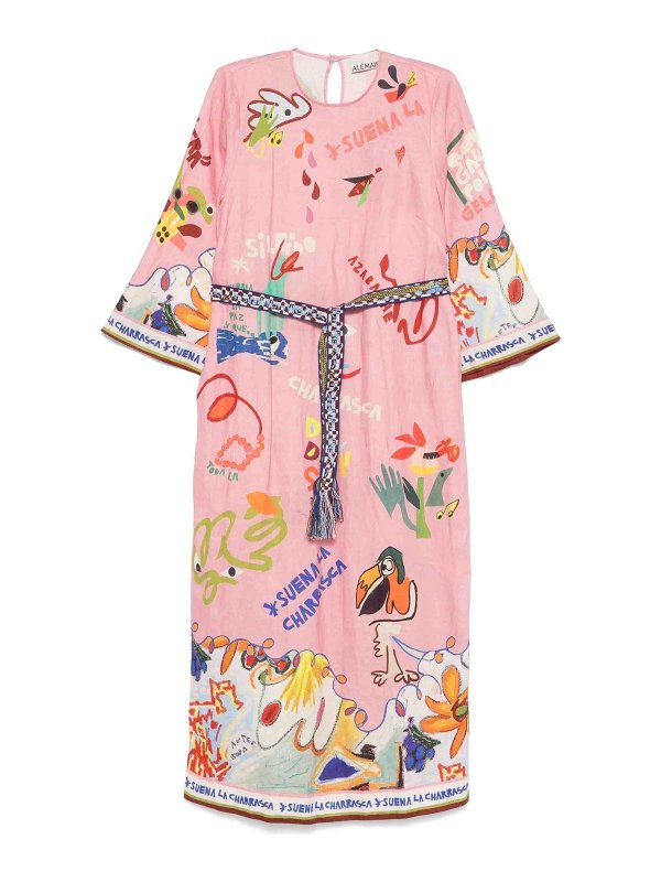 ALEMAIS: knee length dresses - La Charrasca Midi Dress