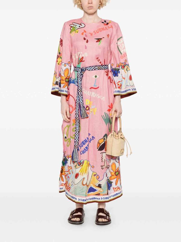 ALEMAIS: knee length dresses online - La Charrasca Midi Dress