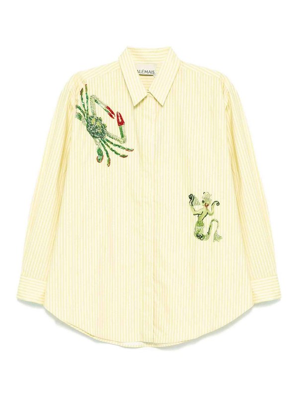 ALEMAIS: shirts - Seb Embellished Shirt