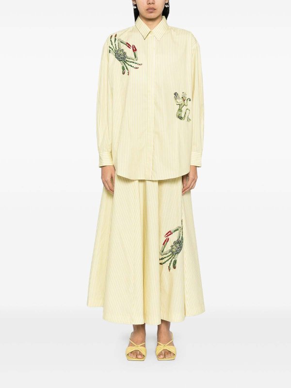 ALEMAIS: shirts online - Seb Embellished Shirt