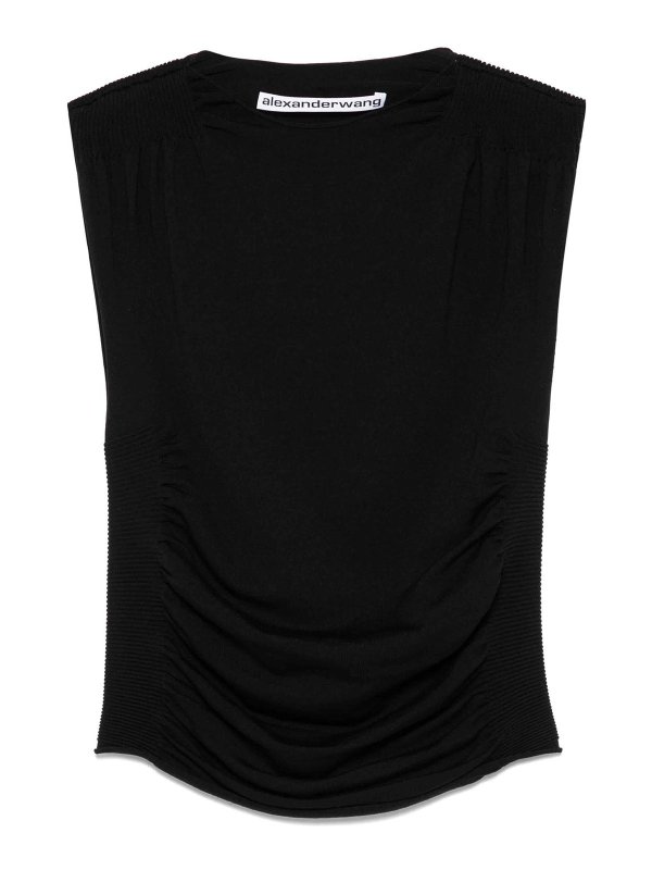 ALEXANDER WANG: トップス＆タンクトップ - トップ/タンクトップ - 黒