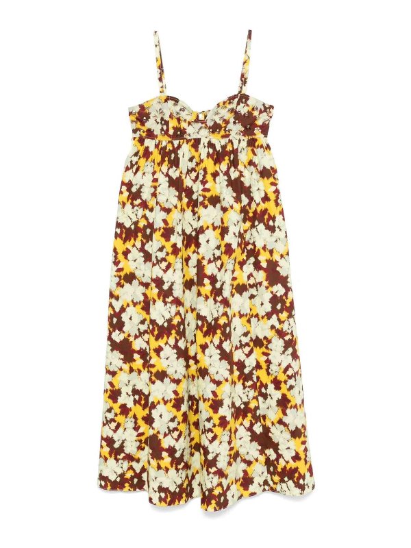 ULLA JOHNSON: Knielange Kleider - Knielanges Kleid - Braun