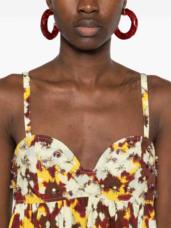 ULLA JOHNSON buy online Knielanges Kleid - Braun