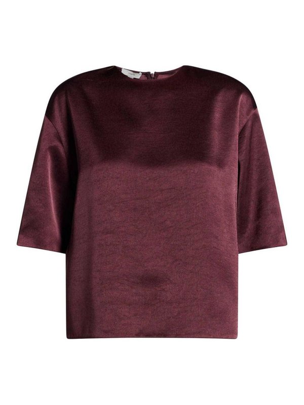 VINCE: bluse - Blusa Mm In Raso