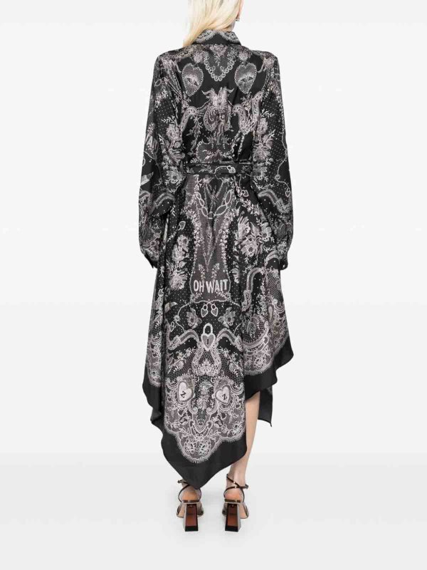 Vestito midi a camicia schiacciata shop online: ZIMMERMANN