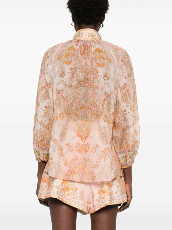Acacia Billow Blouse shop online: ZIMMERMANN