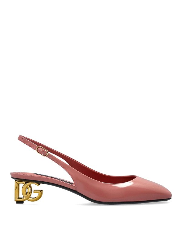 DOLCE & GABBANA: court shoes - Shiny Calfskin Slingback