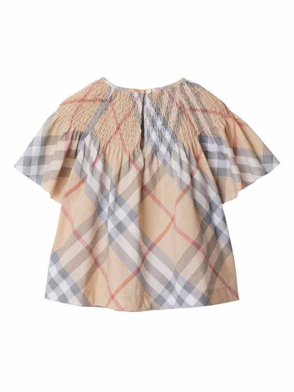 BURBERRY: Tops & Tank tops online - Check Cotton Top