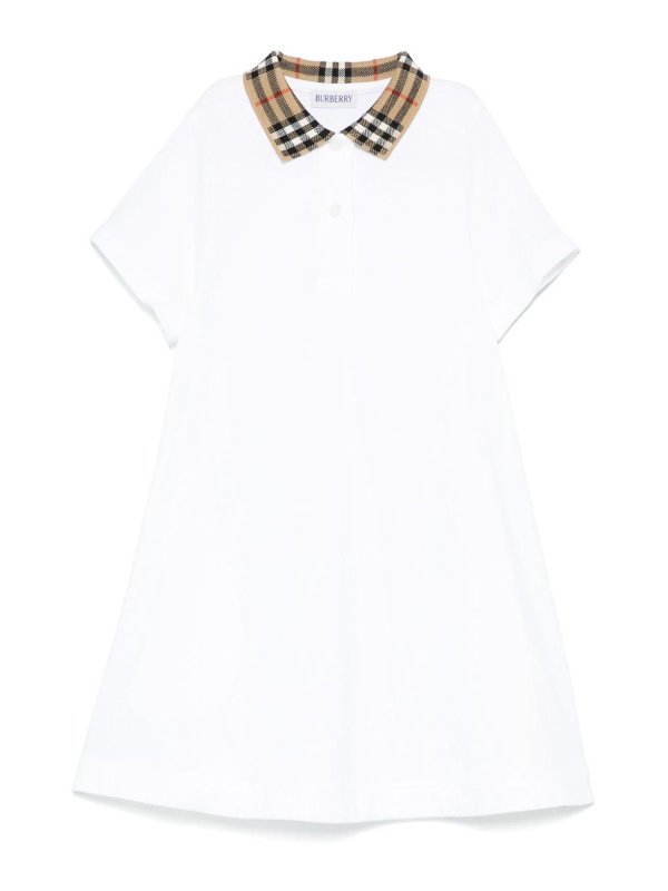 BURBERRY: ニーレングスドレス - 膝丈ドレス - 白