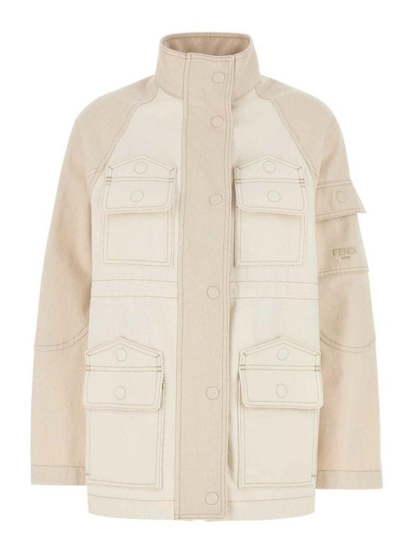 FENDI: bombers - Denim Bomber Jacket