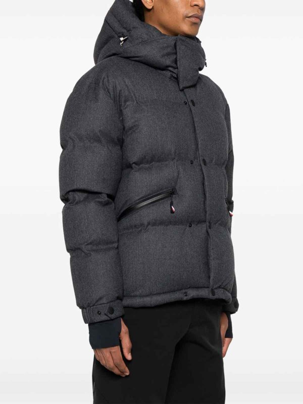 The Best Shops MONCLER: Vestes-rembourrees - Blouson Rembourré - Gris