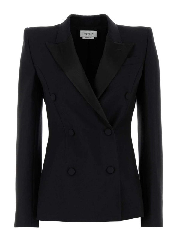 ALEXANDER MCQUEEN: Blazer - Blazer - Schwarz