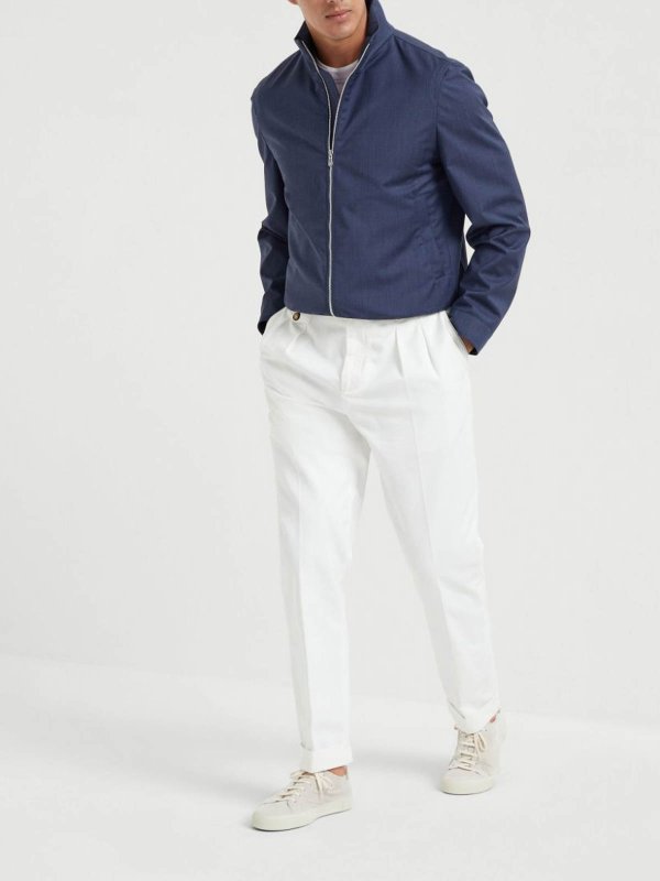 The Best Shops BRUNELLO CUCINELLI: Bomberjacke - Denim