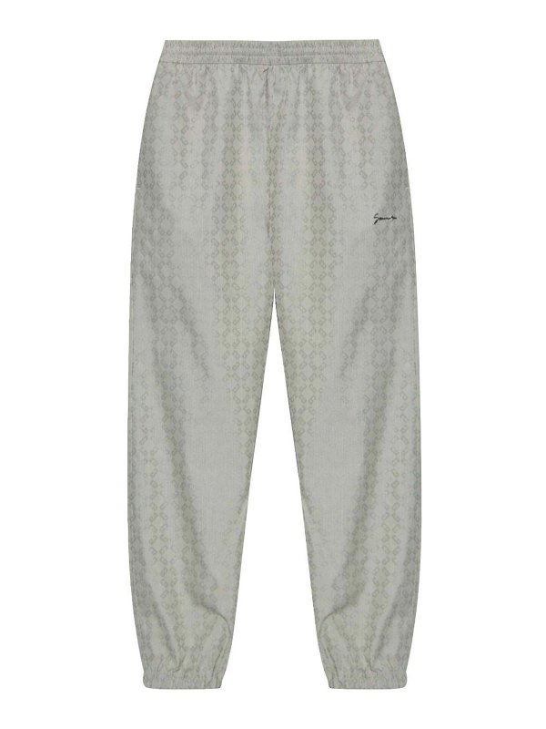 GIVENCHY: tracksuit bottoms - Monogram Jacquard Print Jogger Pants