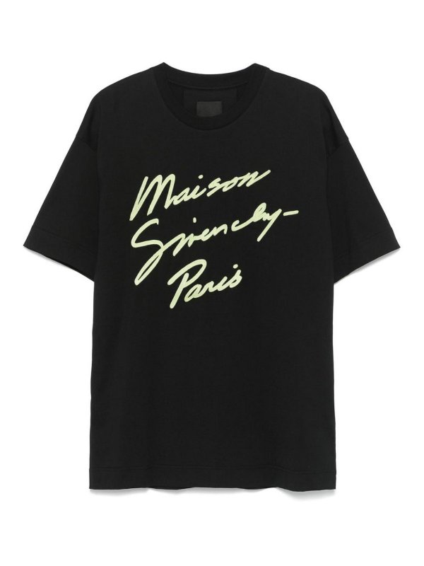 GIVENCHY: t-shirts - Logo-Embroidered T-Shirt
