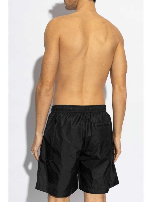 GIVENCHY: Trousers Shorts online - Logo-Embroidered Swim Shorts