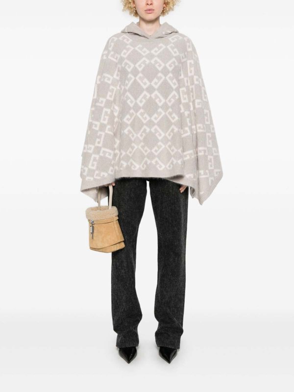 ケープ/ポンチョ - グレー shop online: GIVENCHY