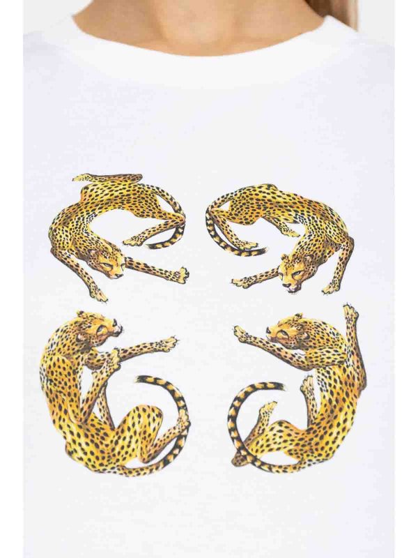 GIVENCHY: t-shirts online - 4G Leopard-Print T-Shirt
