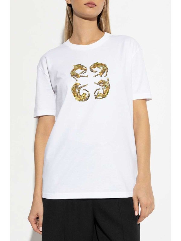 4G Leopard-Print T-Shirt shop online: GIVENCHY